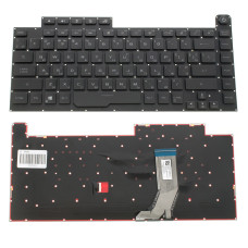Клавиатура для ноутбука ASUS (G531 series) rus, black, без фрейма, подсветка клавиш (RGB Per-Key)