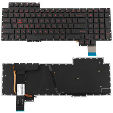 Клавиатура для ноутбука ASUS (G752 series ) rus, black, без фрейма, подсветка клавиш