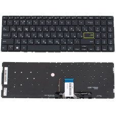 Клавиатура для ноутбука ASUS (X521 series) rus, black, без фрейма, подсветка клавиш