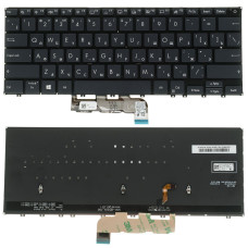 Клавиатура для ноутбука ASUS (B9450 series) rus, black, без фрейма, подсветка клавиш