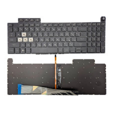 Клавіатура для ASUS FX507, FX517, FX507Z, FA507, FA507R, FA507RC, FX507, FX507ZM, FA507RE, FX507R, GA507, FX707, FX517, FX707Z, FA707 (RU Black з RGB підсвіткою)