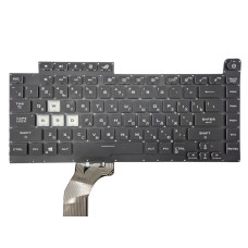 Клавіатура ASUS ROG Strix G15 G512/G512LV/G512LW/G531/G531G/G531GU/G531GT/G531GD, чорна, без рамки, RGB 16pin Original
