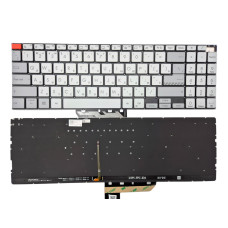 Клавіатура Asus Vivobook M3500/M7600/N7600/K6602Z/K6502V/N7601Z/M6500/K6500/K3500/K3502/X3500/K6500Z/X3500P, Gray, підсвітка, RU