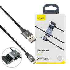 Кабель Baseus Special Data Cable для Backseat (USB to iP+Dual USB) Black (CALHZ-01)