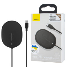 Беспроводное зарядное устройство Baseus Light Magnetic Wireless Charger(suit for IP12 with Type-C cable 1.5m) Black