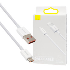 Кабель Baseus Superior Series Fast Charging Data Cable USB to Micro 2A 2m White (CAMYS-A02)
