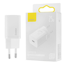 Зарядное устройство Baseus Super Si Quick Charger 1C 25W EU White (CCSP020102)
