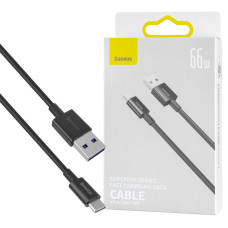 Кабель Baseus Superior Series Fast Charging Data Cable USB to Type-C 66W 2m Black (CATYS-A01)