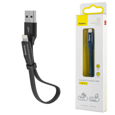 Кабель Baseus Nimble Portable Cable 2A For IP 23cm Black (CALMBJ-B01)