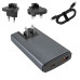 Зарядное устройство Baseus GaN5 Pro Ultra-Slim Fast Charger C+U 65W Gray (With Cab Type-C/ Type-C 100W (20V/5A))(CCGP150113)