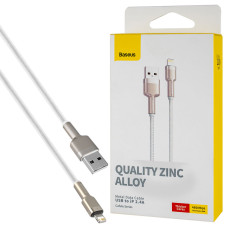 Кабель Baseus Cafule Series Metal Data Cable USB to IP 2.4A 2m White (CALJK-B02)