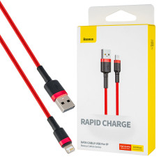Кабель Baseus Cafule Cable USB to iP 1.5A 2m Red+Red (CALKLF-C09)