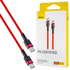 Кабель Baseus Cafule Cable Type-C to Type-C 3A 1m, Red (CATKLF-G09 )