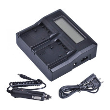 BestBatt зарядне на 2 батареї для Sony NP-FP30 NP-FP50 NP-FP70 NP-FP90