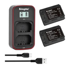 BestBatt 3-Pack KingMa Sony NP-FZ100 (2 акб KingMa NP-FZ100 та 1 зу на дві батареї)
