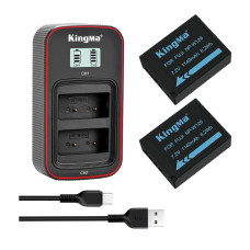 BestBatt 3-Pack KingMa Fujifilm NP-W126 (2 акб KingMa NP-W126 та 1 зу на дві батареї)