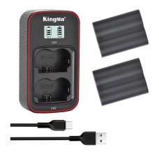 BestBatt 3-Pack KingMa Fujifilm NP-W235 (2 акб KingMa NP-W235 та 1 зу на дві батареї)