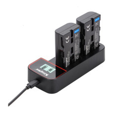 BestBatt 3-Pack KingMa Sony NP-F550 комплект з 2 акумуляторів та зу на 2 батареї