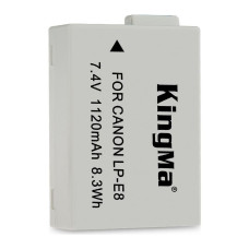 BestBatt акумулятор для Canon LP-E8 (KingMa) 1120 mAh
