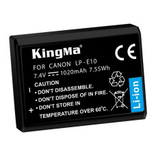 BestBatt акумулятор для Canon LP-E10 (KingMa) 1020 mAh
