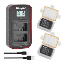 BestBatt 3-Pack KingMa Nikon EN-EL25 комплект з 2 акумуляторів та зу на 2 батареї