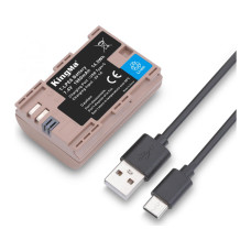 BestBatt аккумуляторная батарея для Canon LP-E6 USB-C (KingMa) 1960 mAh