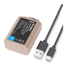BestBatt аккумуляторная батарея для Sony NP-FW50 USB-C (KingMa) 1080 mAh