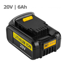 BestBatt акумулятор DCB200 20V 6.0 Ah до електроінструменту DeWALT