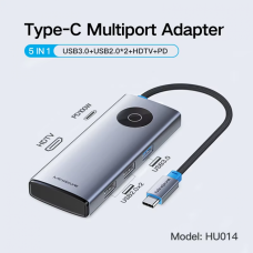 BestBatt Type-C - USB 3.0 + USB 2.0 ×2 + HDTV + PD 5-в-1 адаптер Mindpure (HU014)