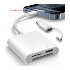 Type-C кардрідер Mindpure 3-in-1 (SD + TF + PD)