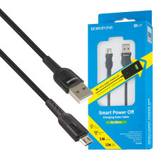 Кабель BOROFONE BU17 USB to Micro, 1m, black