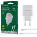 Зарядное устройство BOROFONE BN3 Premium, Type-C to Lightning, PD 20W QC3.0, White