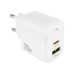 Зарядное устройство BOROFONE BAS44A, 1USB-C,1USB, PD/QC, 20W, white (6941991113840)