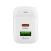 Зарядное устройство BOROFONE BAS45A, 1USB-C/1USB, PD/QC, 30W, white (6941991113871)