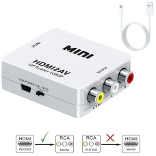 Конвертер HDMI to AV / RCA (тюльпани) переходник адаптер