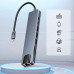 Хаб USB C Type c to RJ45 HDMI Type c USB TF SD 8 in 1