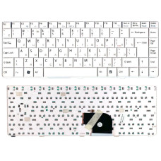 Біла клавіатура для ноутбука Sony Vaio VGN-C (RU-розкладка)
