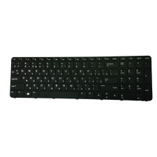 Клавіатура з підсвіткою для ноутбуків HP ProBook 450 G3, 455 G3, 470 G3, 450 G4, 455 G4, 470 G4 — чорна, з чорною рамкою, розкладка RU