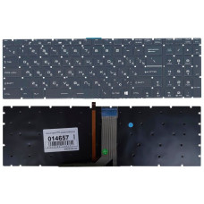 Клавиатура для ноутбука MSI (GS60 GS70 GE62 GE72 GT72 MS-16J1 MS-16J2 MS-1781) с подсветкой (Light), Black, No Frame RU