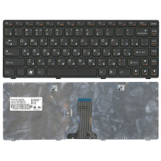 Клавиатура для ноутбука Lenovo IdeaPad (Z380) Black, (Black Frame), RU