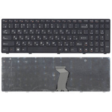 Клавиатура для ноутбука Lenovo IdeaPad G580, G585, Z580, Z585, Z780 Black, (Black Frame), RU