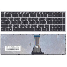 Клавиатура для ноутбука Lenovo IdeaPad (G50-70, G50-30), Black, (Gray Frame) RU