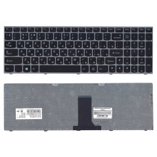 Клавиатура для ноутбука Lenovo IdeaPad (B5400, M5400) Black, (Silver Frame), RU