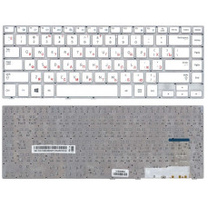 Біла клавіатура для ноутбука Samsung 470R4E (BA59-03680A), без рамки, розкладка RU