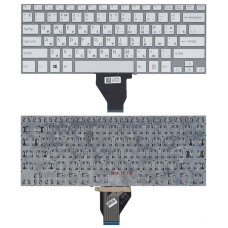 Клавиатура для ноутбука Sony Vaio (FIT 14E) Silver, (No Frame) RU