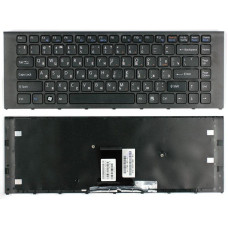 Клавиатура для ноутбука Sony Vaio (VPC-EA) Black, (Black Frame) RU