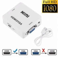 Конвертер с HDMI на VGA HDMI2VGA с аудио