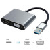 Адаптер переходник USB to HDMI / VGA