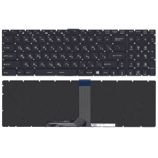 Клавиатура для ноутбука MSI (GT72) с подсветкой (Light), Black, (No Frame) RU