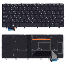 Клавиатура для ноутбука Dell XPS (13 9343) с подсветкой (Light), Black, (No Frame), RU